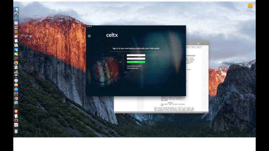 where to download celtx for mac